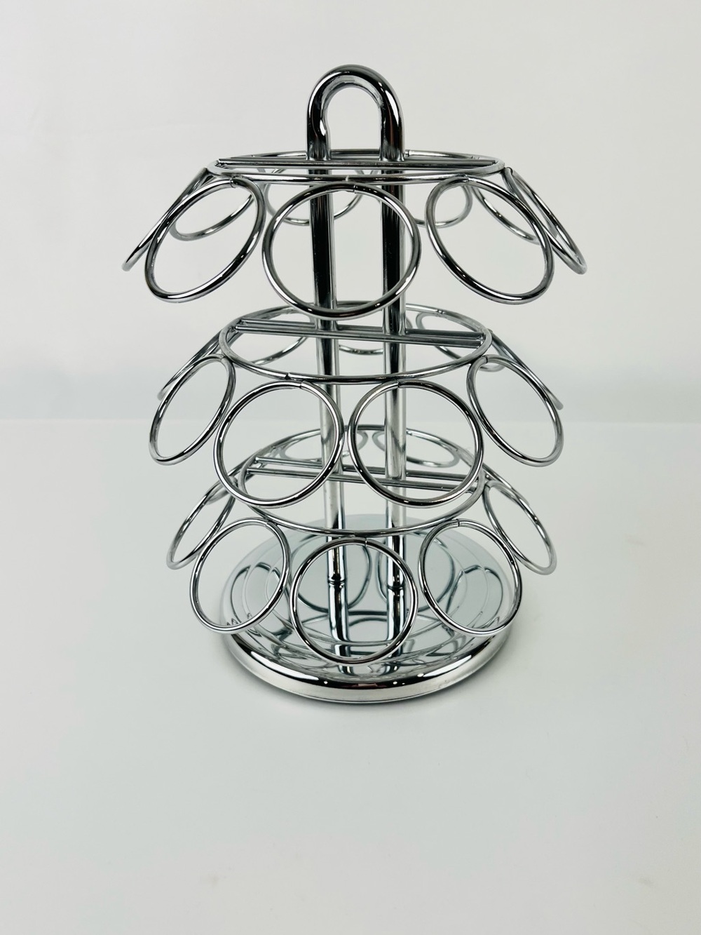 Keurig K-Cup 27-Pod Rotating Carousel Countertop Organizer Coffee Tea Chrome